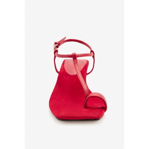 ZARA SPLIT SUEDE LIMITED EDITION SANDALS - Picture 6 of 9